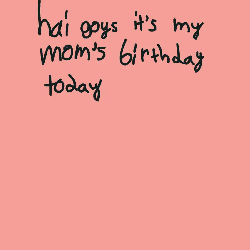 My mom's birthday by @Banana_Nats