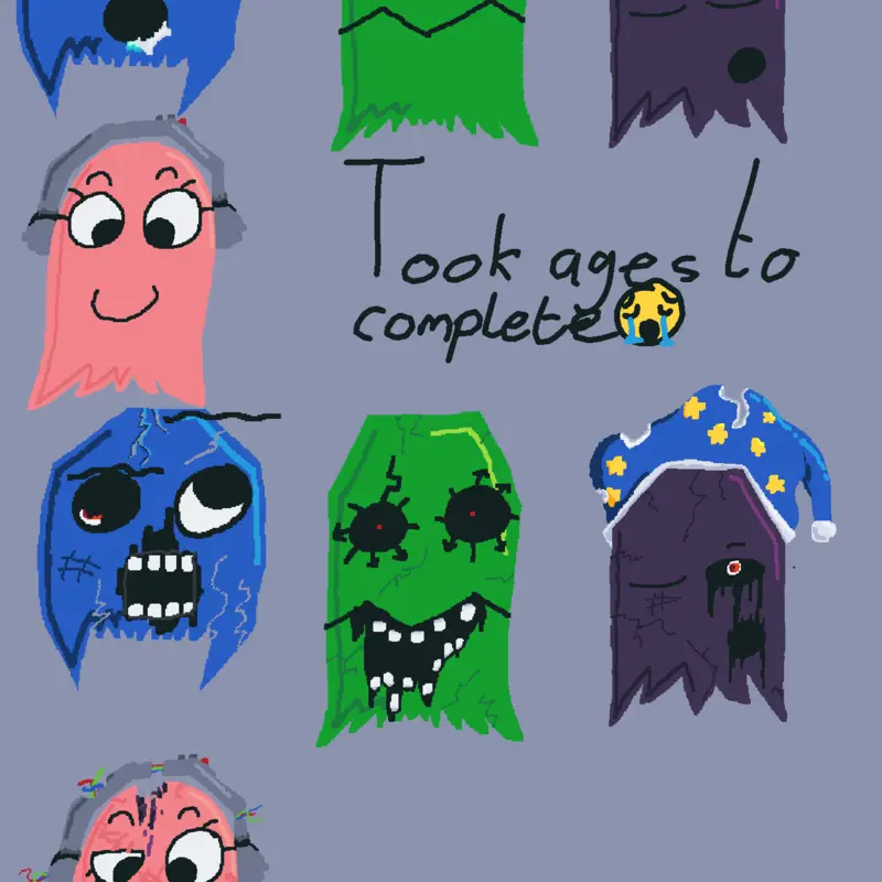 Rainbow ghosts by @prototypejester
