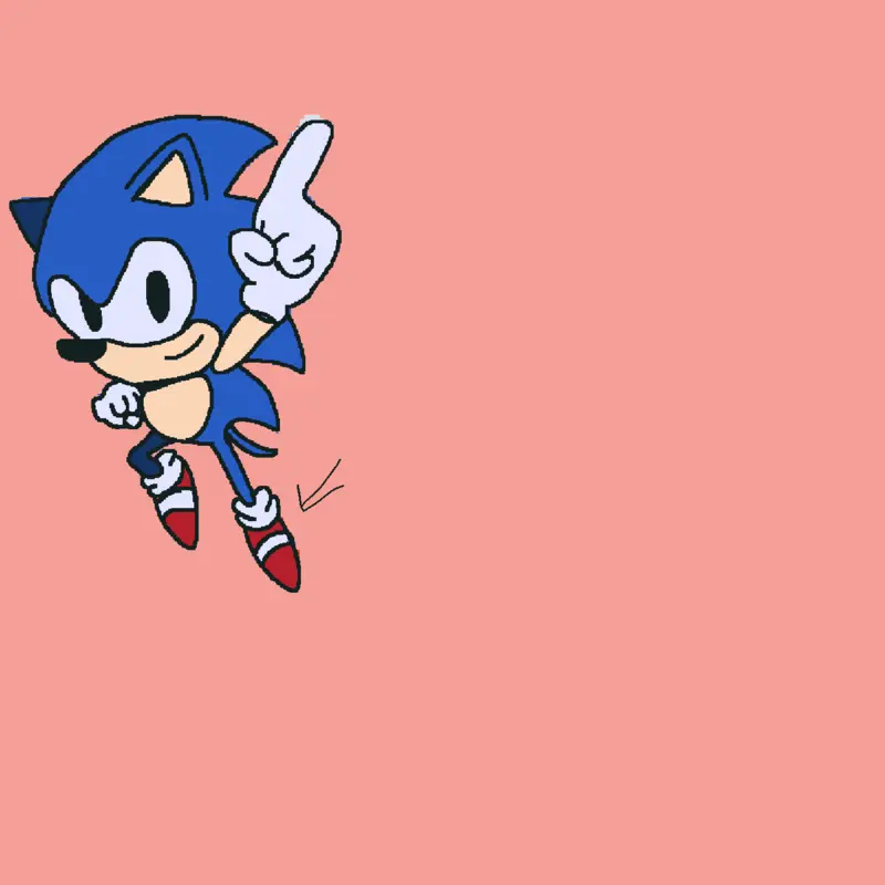Sonic's shoes aren't shoes. by @misagamecat2026_2