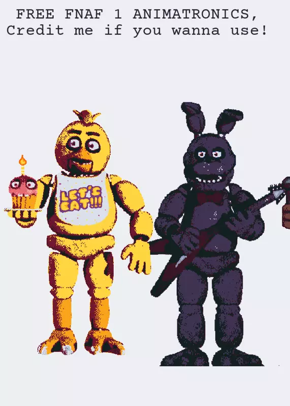 FNAF 1 Animatronics! by @itz_lemon