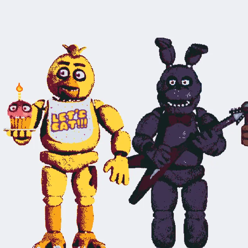 FNAF 1 Animatronics! by @itz_lemon